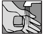 image of washing hands
