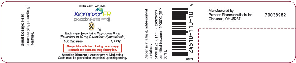 PRINCIPAL DISPLAY PANEL - 9 mg Capsule Bottle Label