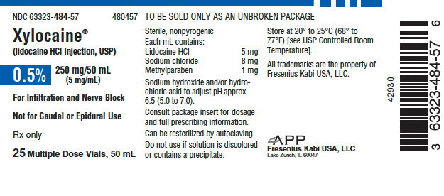 PACKAGE LABEL – PRINCIPAL DISPLAY – Xylocaine 50 mL Multiple Dose Vial Tray Label
