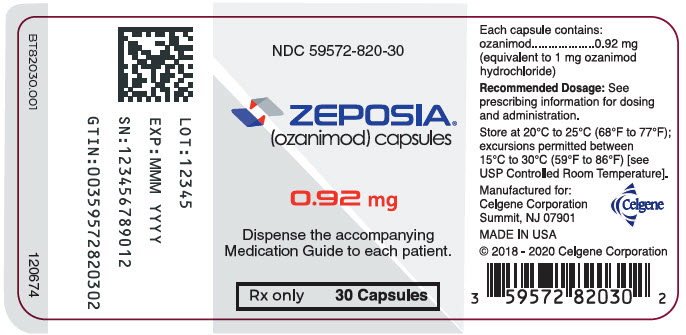 PRINCIPAL DISPLAY PANEL - 0.92 mg Capsule Bottle Label