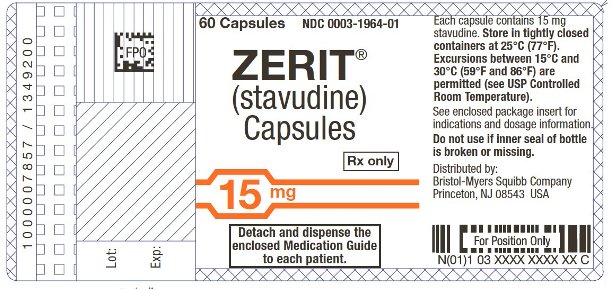 Image Zerit 15 mg Label