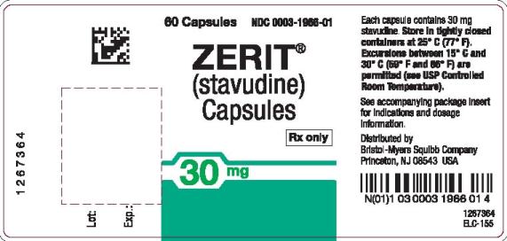 Zerit 30 mg Label