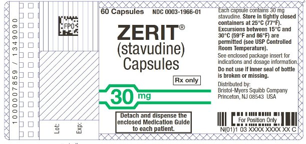 Image Zerit 30 mg Label