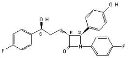 image of ezetimibe chemical structure
