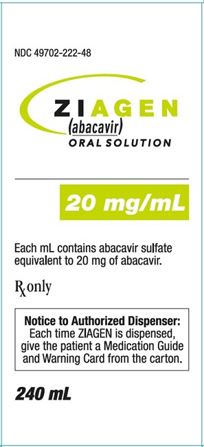 Ziagen Oral Solution 240 mL carton