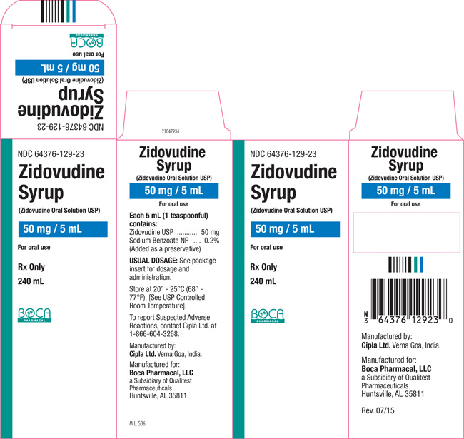 Image of the carton for Zidovudine Syrup (Zidovudine Oral Solution, USP)