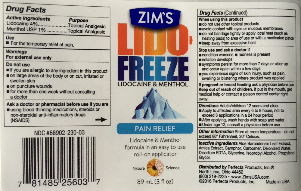 Zims Lido Freeze | Menthol, Unspecified Form And Lidocaine Gel Breastfeeding