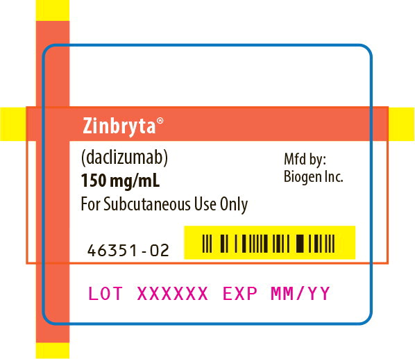 Principal Display Panel - Zinbryta Syringe Label
