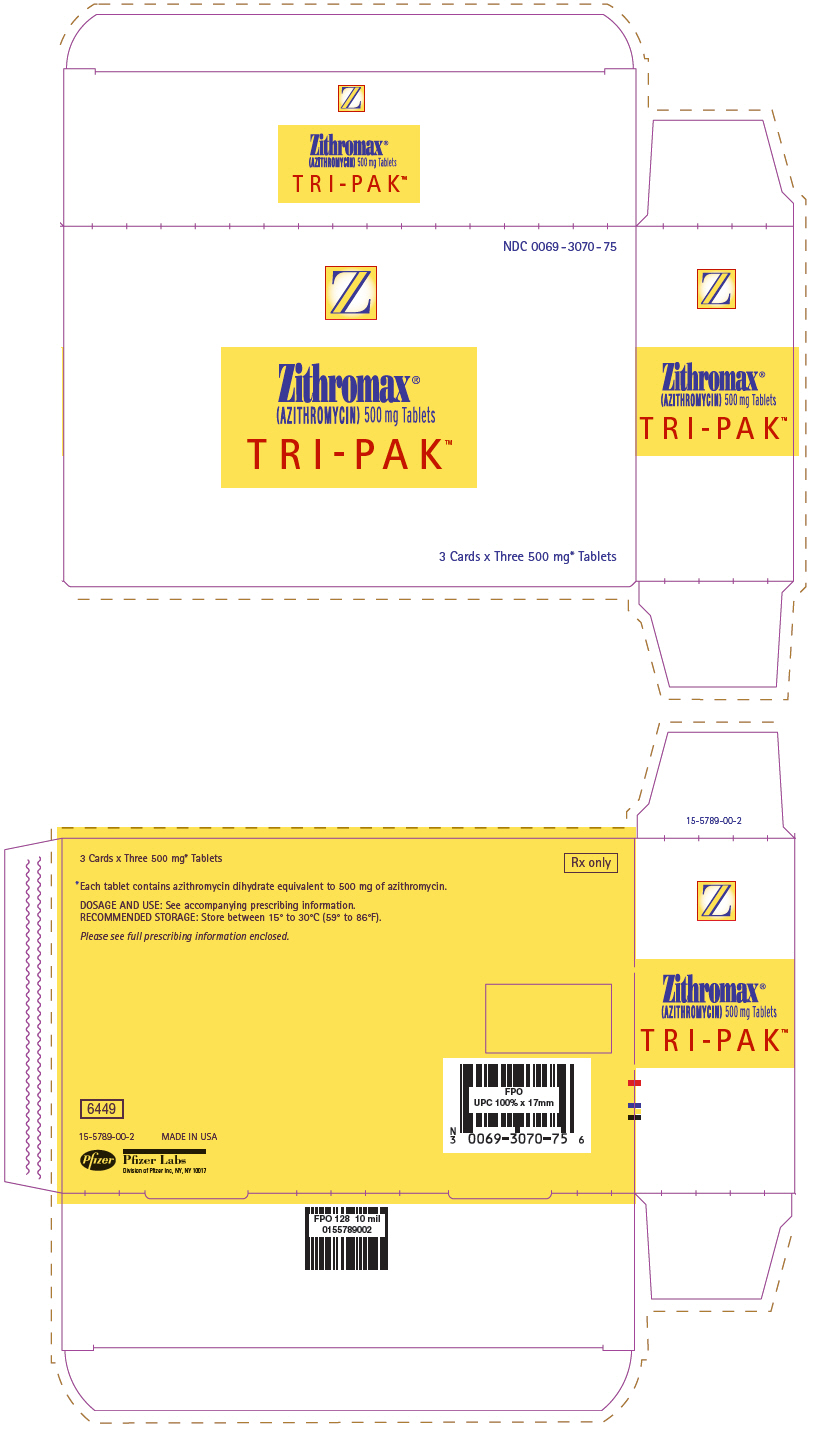 Principal Display Panel - 500 mg - 3 ct. Tablet Blister Carton