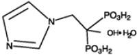 Zoledronic Acid Structural Formula
