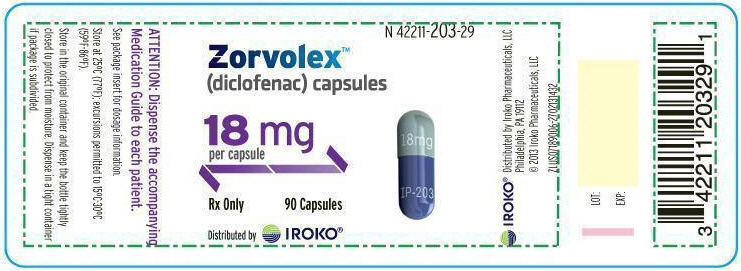 PRINCIPAL DISPLAY PANEL - 18 mg Capsule Bottle Label