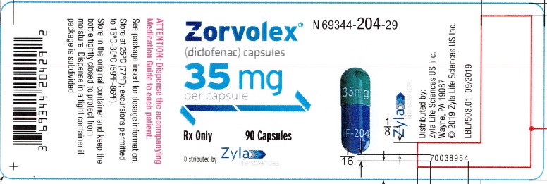 35 mg 90-count Bottle Label