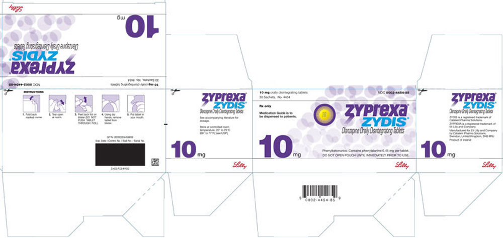 PACKAGE LABEL - ZYPREXA ZYDIS 10 mg tablet, 30 sachets
