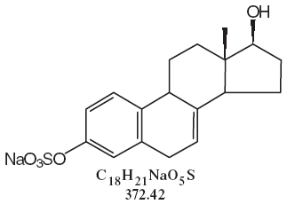 structural formulae Sodium 17β-Dihydroequilin Sulfate