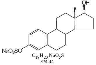 structural formulae Sodium 17β-Estradiol Sulfate