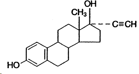 Ethinyl Estradiol structural formula