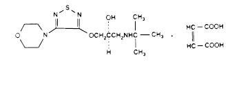 chemical structure for timolol maleate