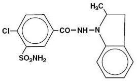 Indapamide Structural Formula