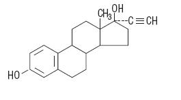 Ethinyl estradiol structural formula