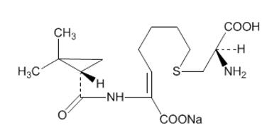 chemical structure - cilastatin sodium