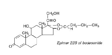 Structural Formula for Epimer 22S of budesonide