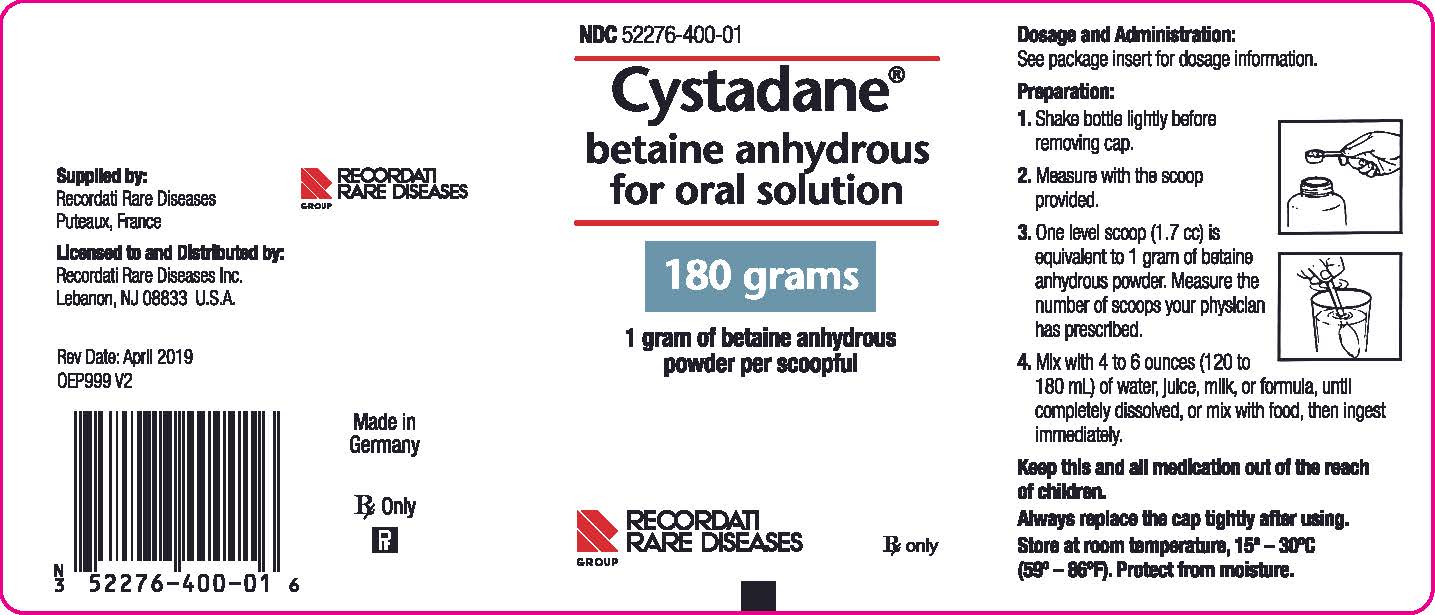 Rx Item-Cystadane- Betaine Powder For Oral Solution 180Gm