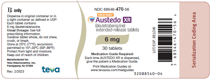 Rx Item-Austedo Tab 6Mg 60 By Teva Pharma
