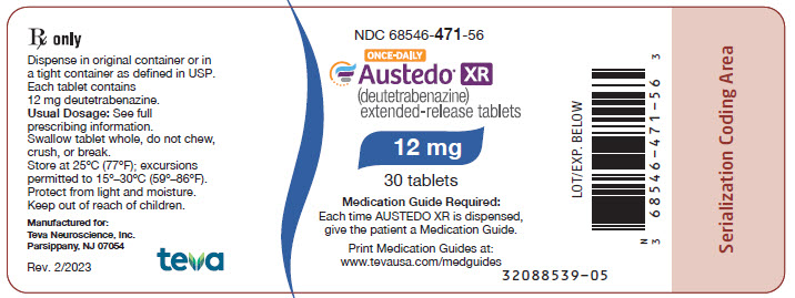 Rx Item-Austedo Tab 9Mg 60 By Teva Pharma