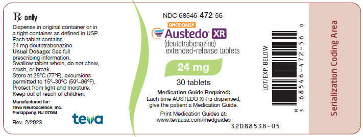 Rx Item-Austedo Tab 12Mg 60 By Teva Pharma
