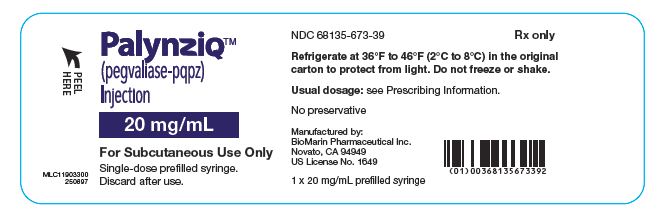 Rx Item-Palynziq Ds 20MG 1 ML PFS-Keep Refrigerated - by Biomarin Pharma USA 